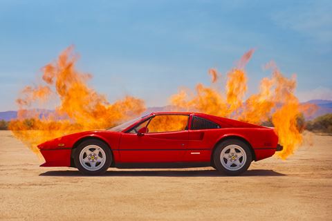 Ferrari on Fire